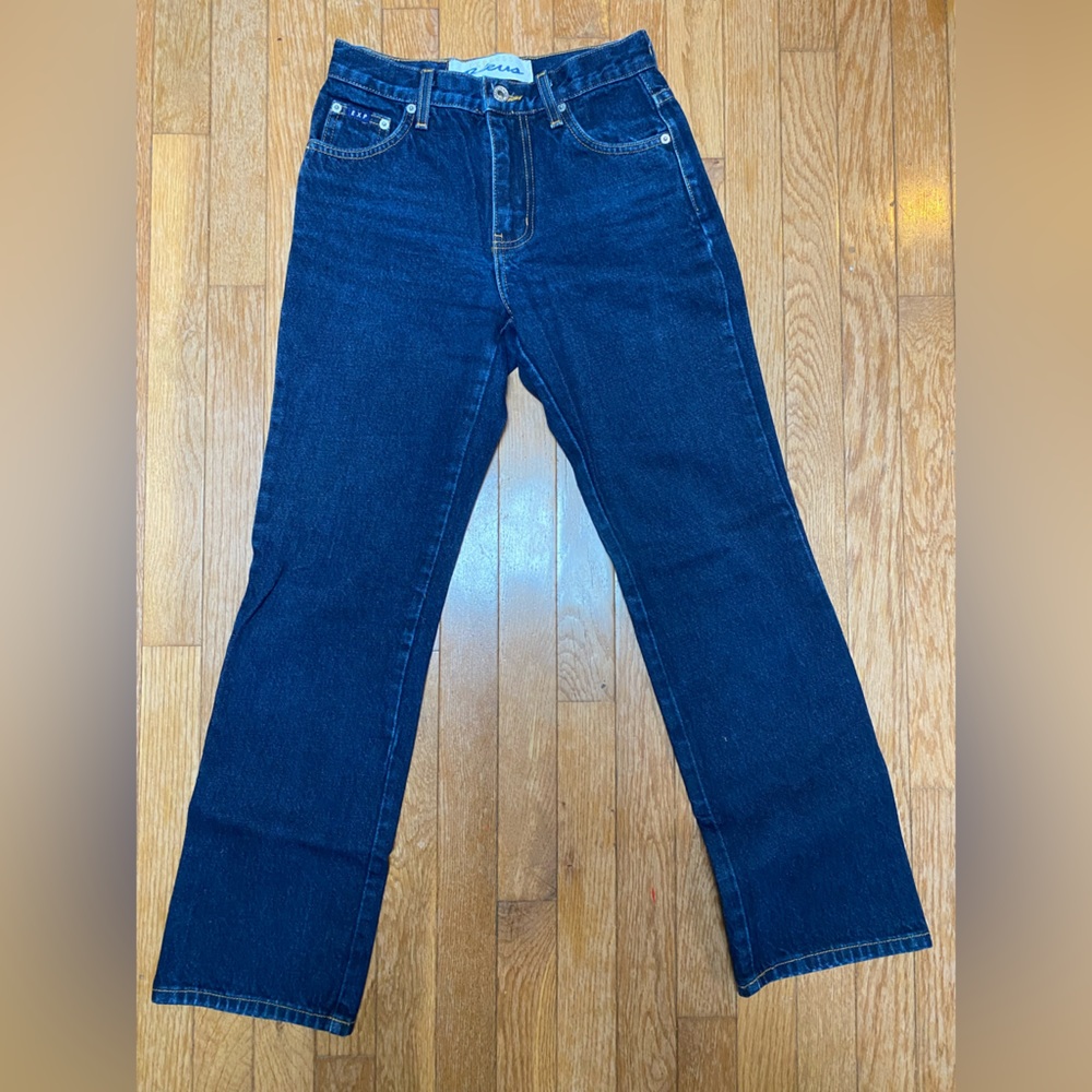 Vintage Express Blues Dark Blue Denim Jeans. Like new. 27” waist, 10” inseam